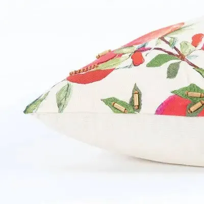 20"x20" Oversize Botanical Pomegranate Square Throw Pillow Cover - Rizzy Home