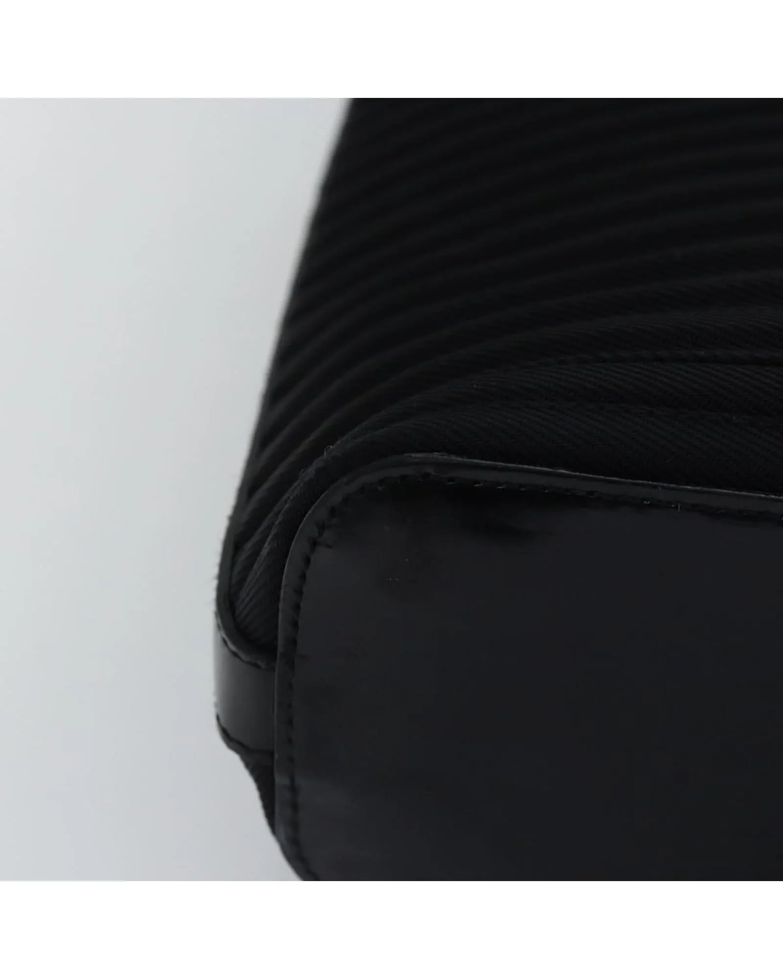 Bamboo Handle Nylon Handbag