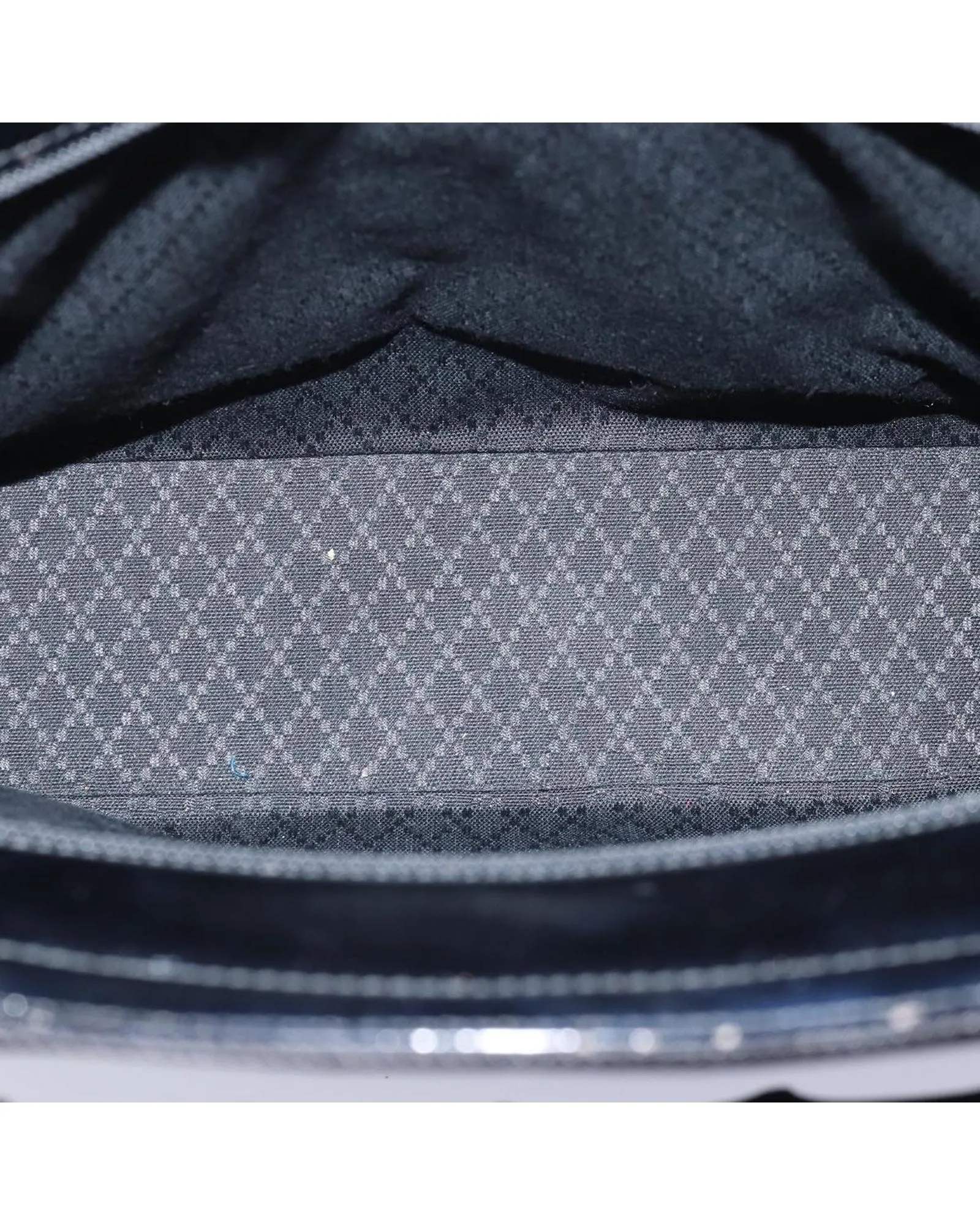 Bamboo Handle Nylon Handbag