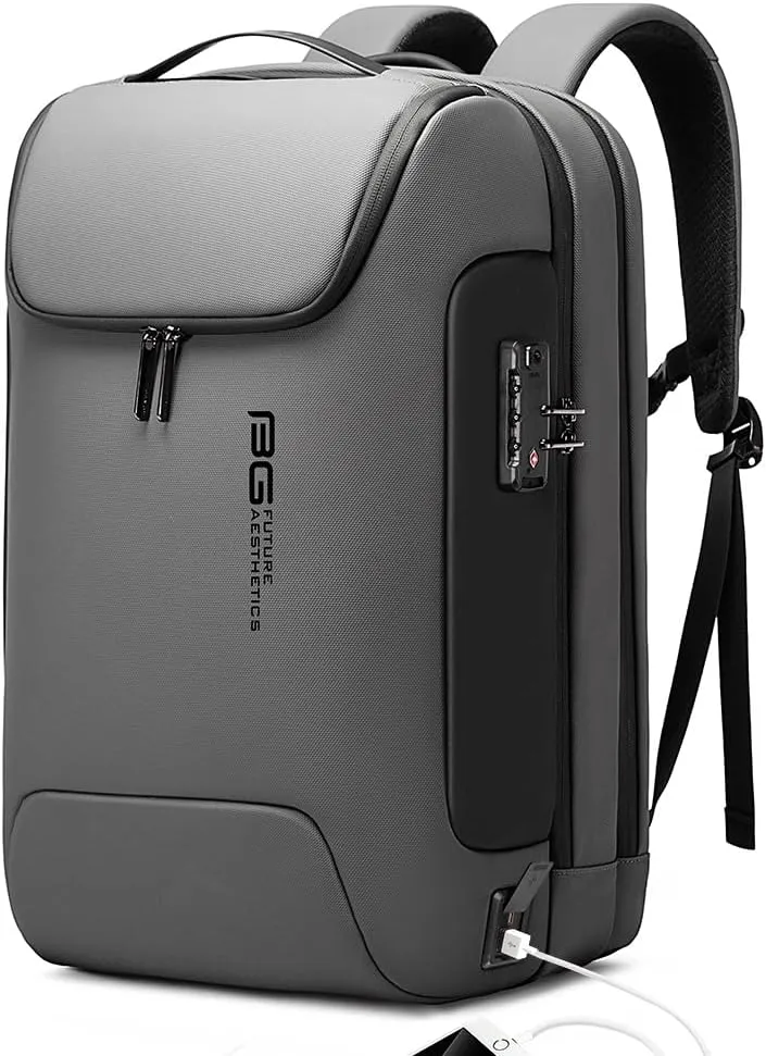 BANGE Anti Theft Backpack With TSA Lock,Waterproof Backpacks With YKK Zipper, High Tech Business Backpack For Men And Women, Laptop Backpack Fits For 17.3 Inch Notebook