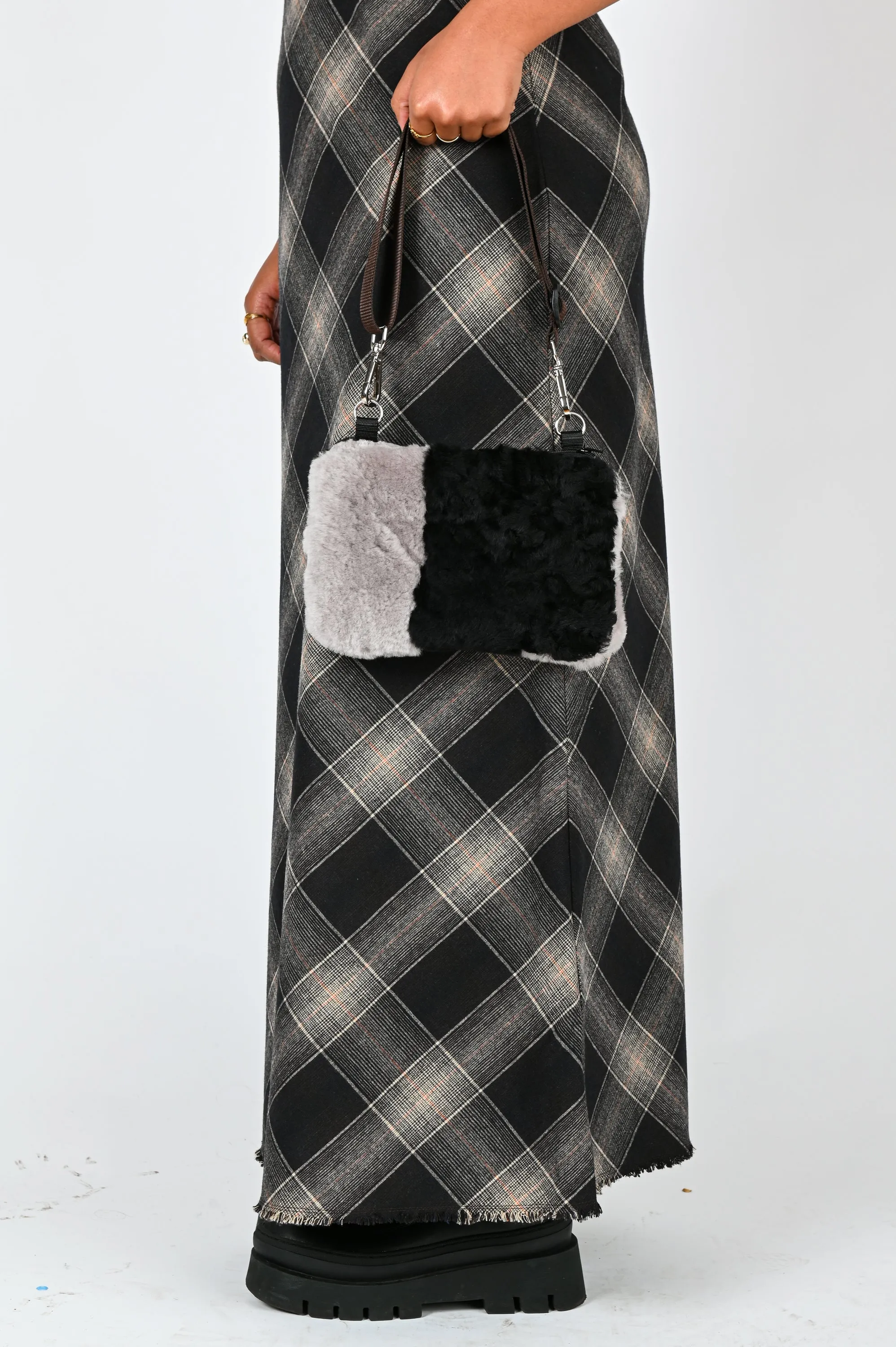 Bichon 'Crossbody' Pouch with Orange Patch
