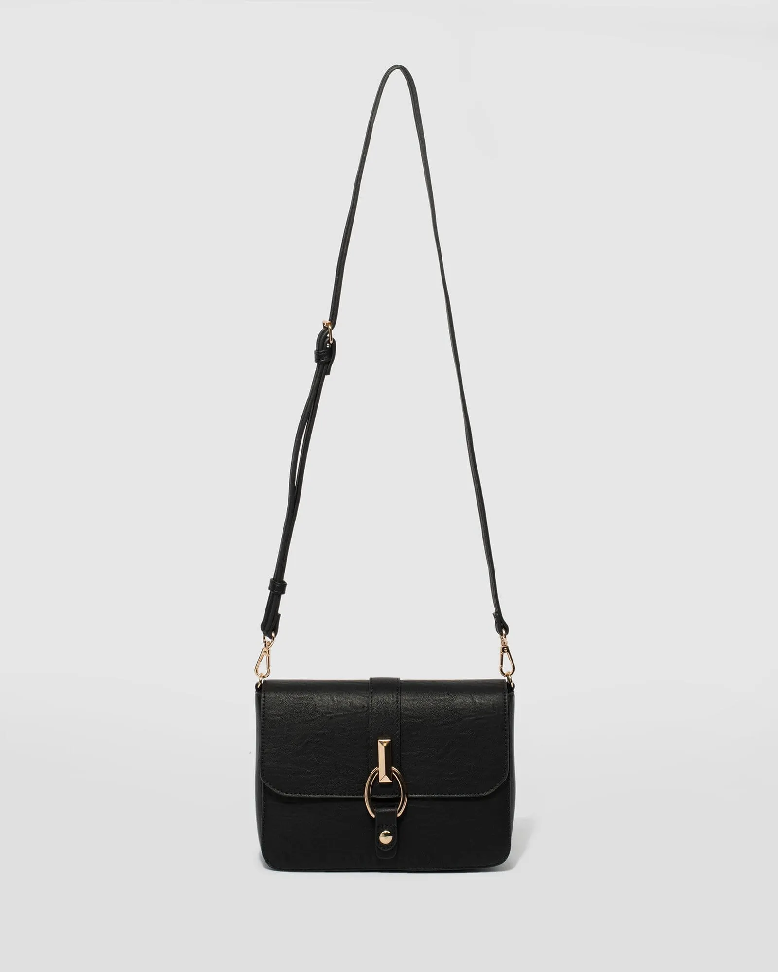 Black Elissa Crossbody Bag