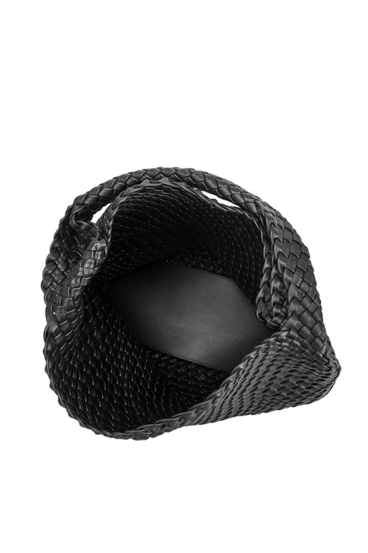 Black Woven Shoulder Bag