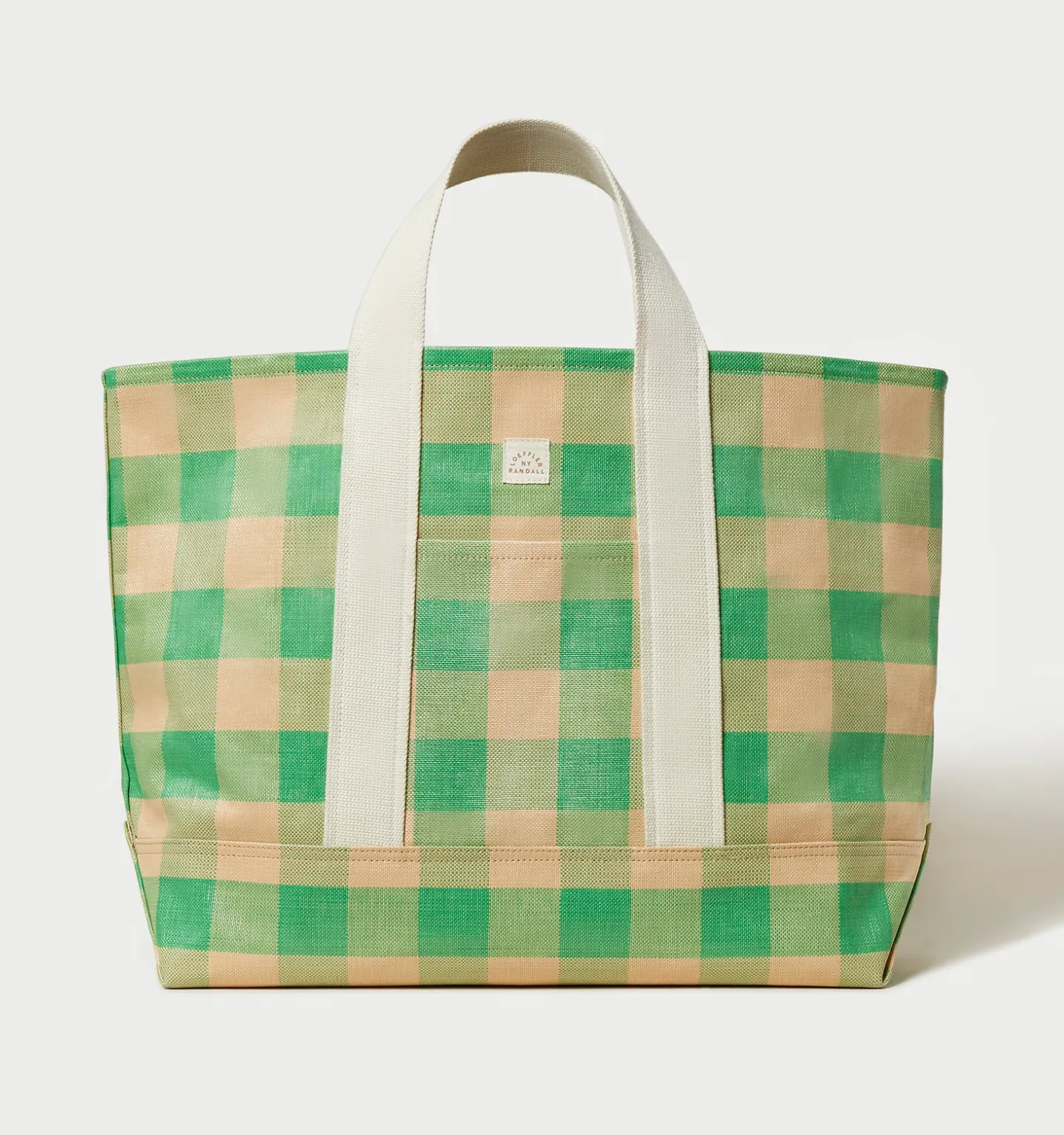 Bodie Green Gingham Oversized Tote