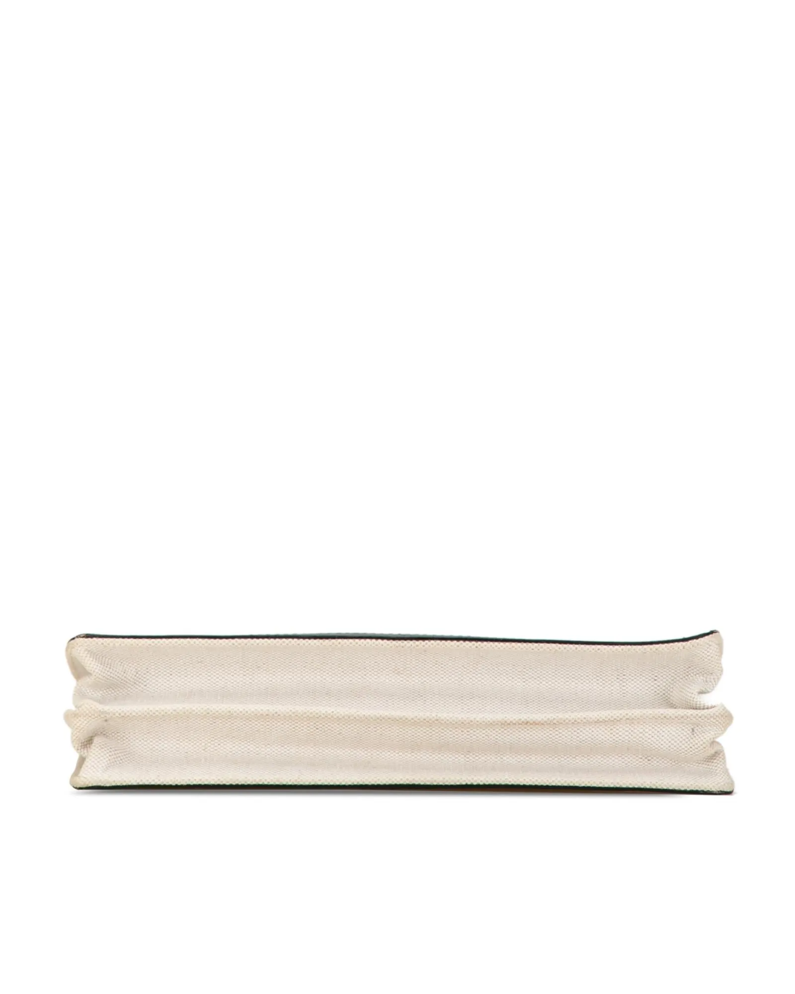 Canvas and Leather Crossbody Bag with Zip Closure