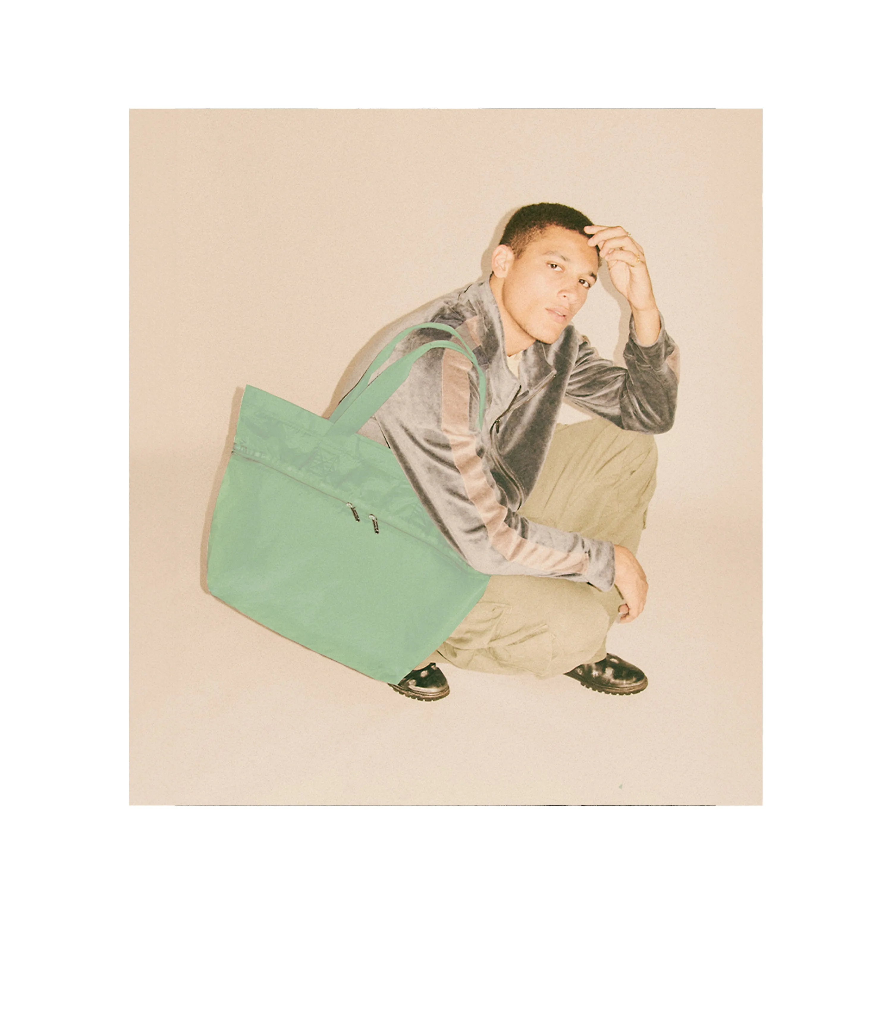 Carlin Zip Top Tote Bag