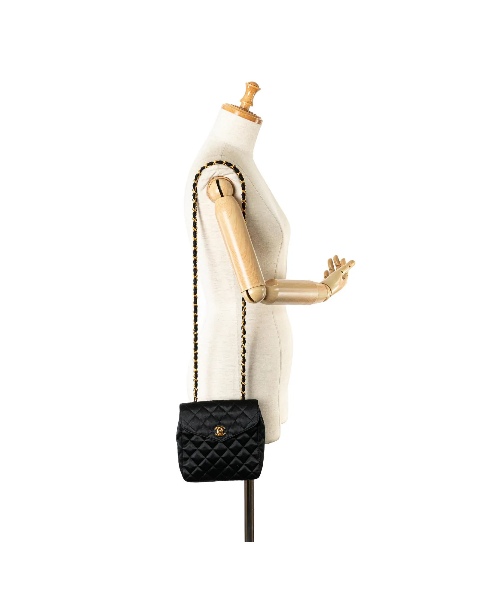 Chanel 19 Mini Backpack Black Quilted Nylon