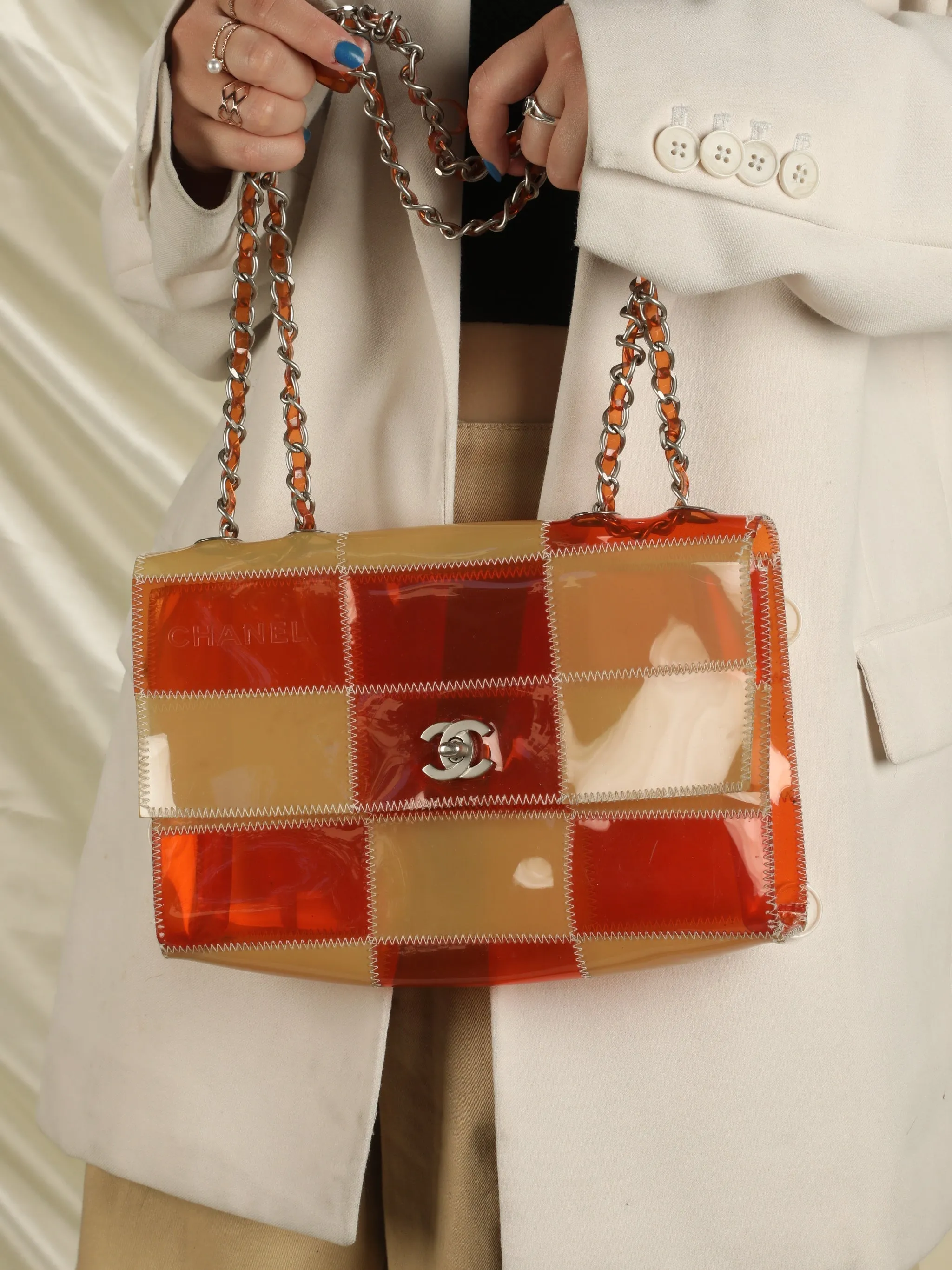 CL Vinyl Patchwork Bag