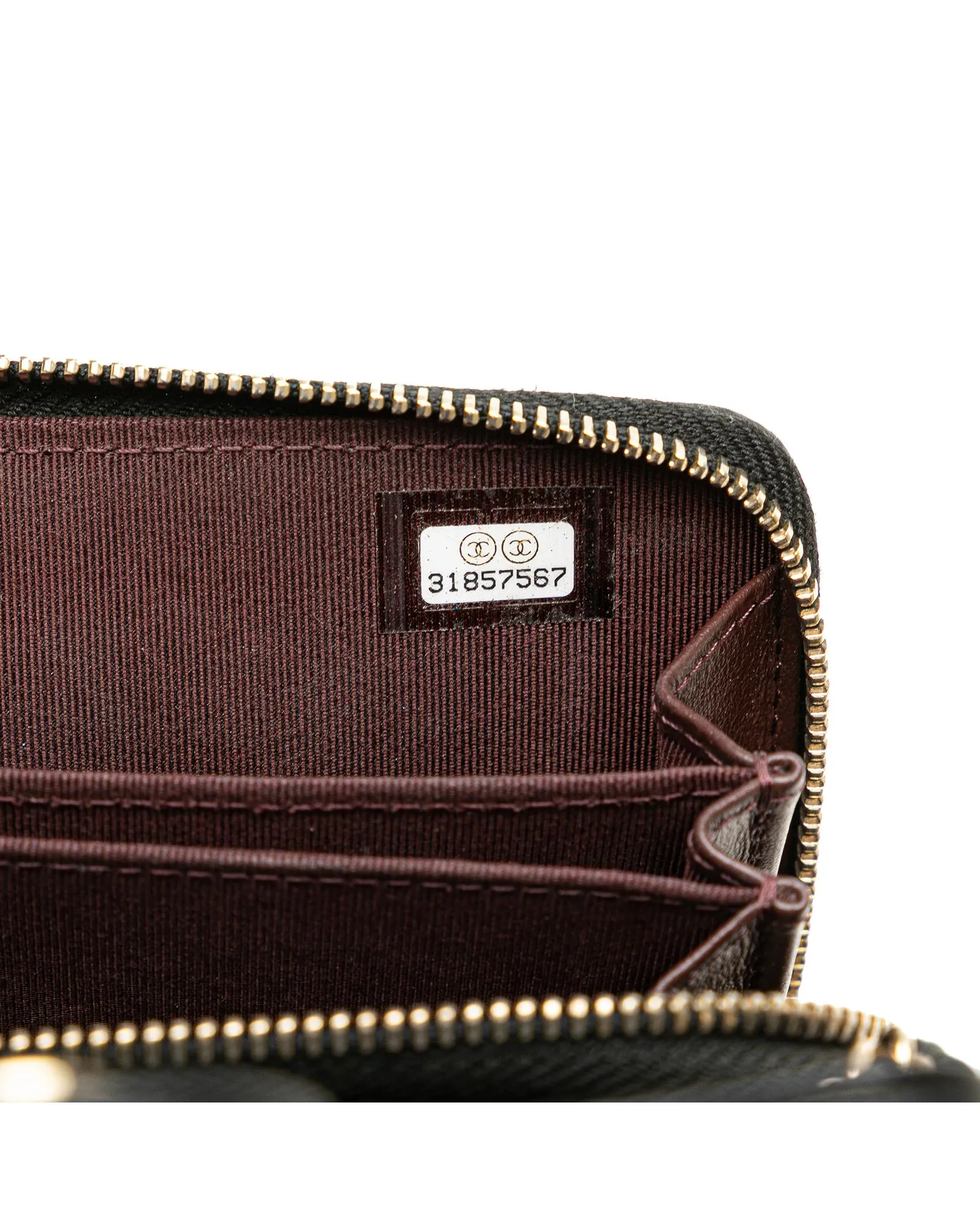 Classic Quilted Leather Coin Pouch with Chain Strap
