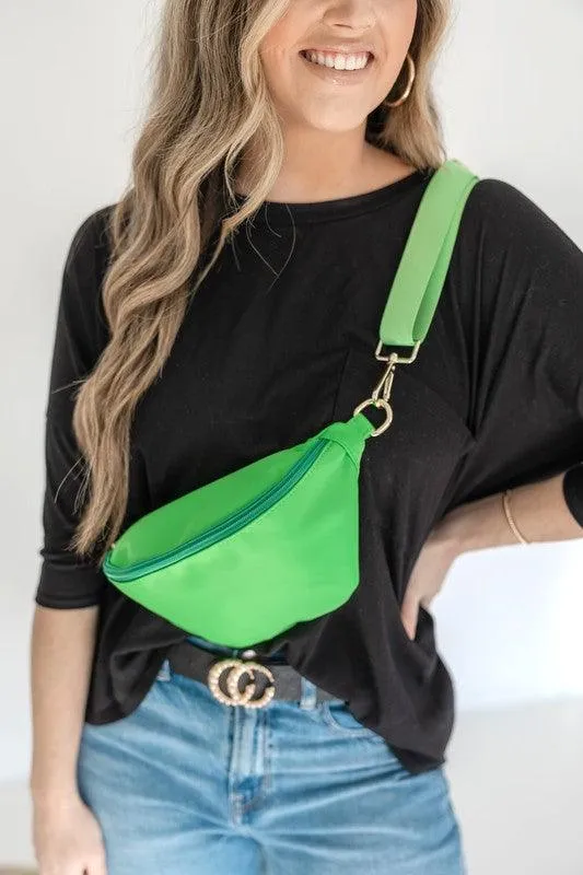 Colorful Nylon Crossbody Bag