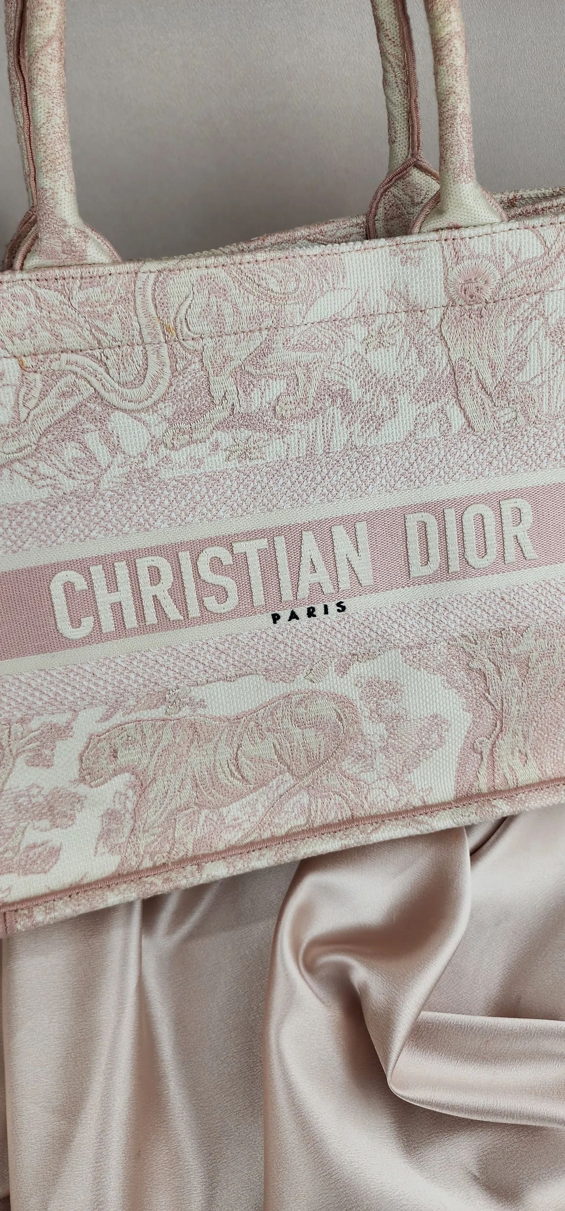 Dior Pink Medium Book Tote - 1002