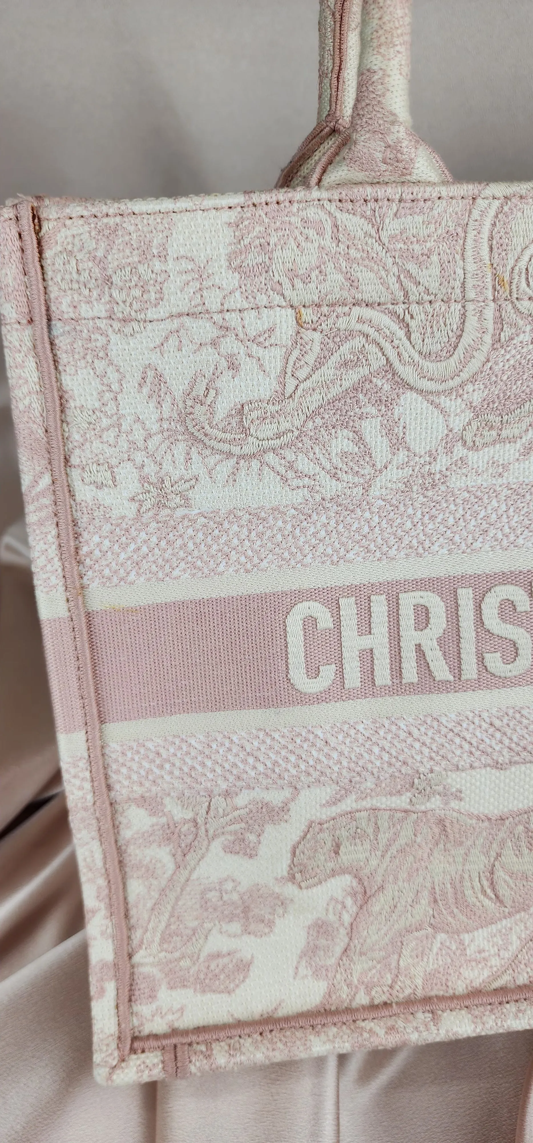 Dior Pink Medium Book Tote - 1002