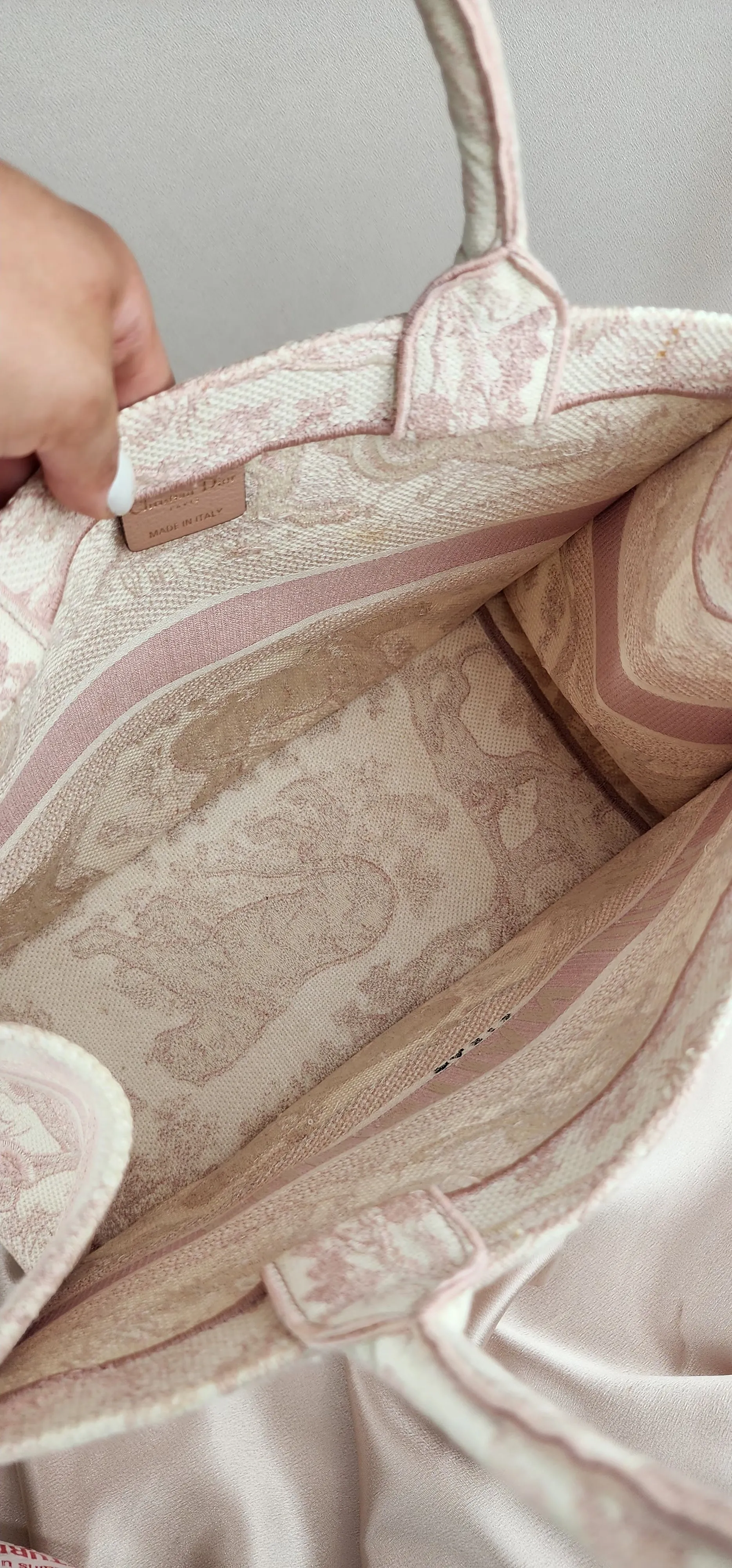 Dior Pink Medium Book Tote - 1002