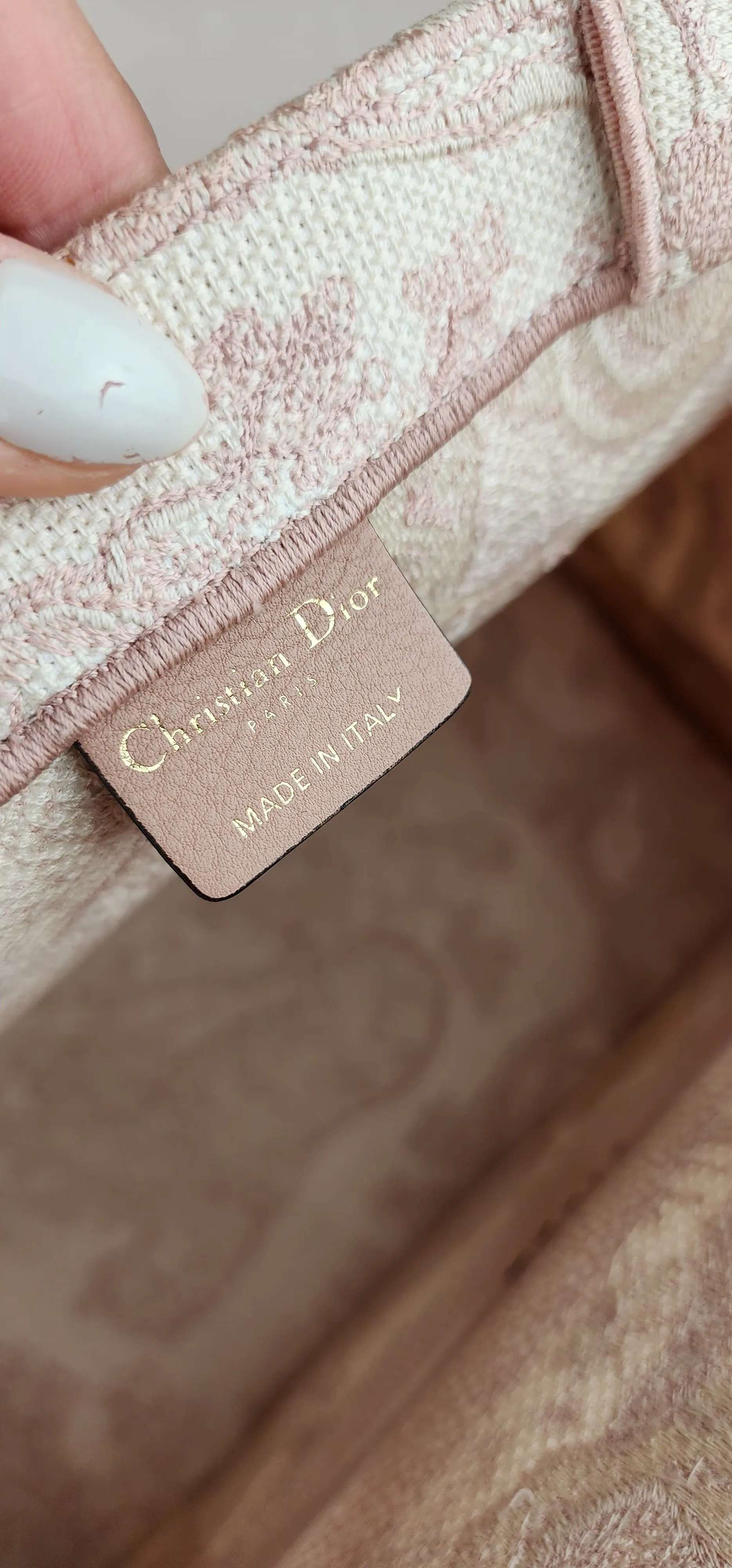 Dior Pink Medium Book Tote - 1002