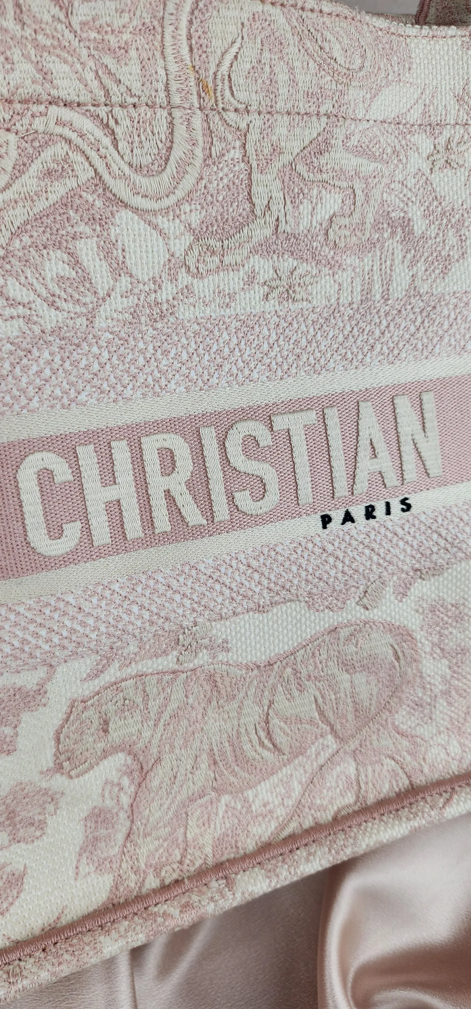Dior Pink Medium Book Tote - 1002