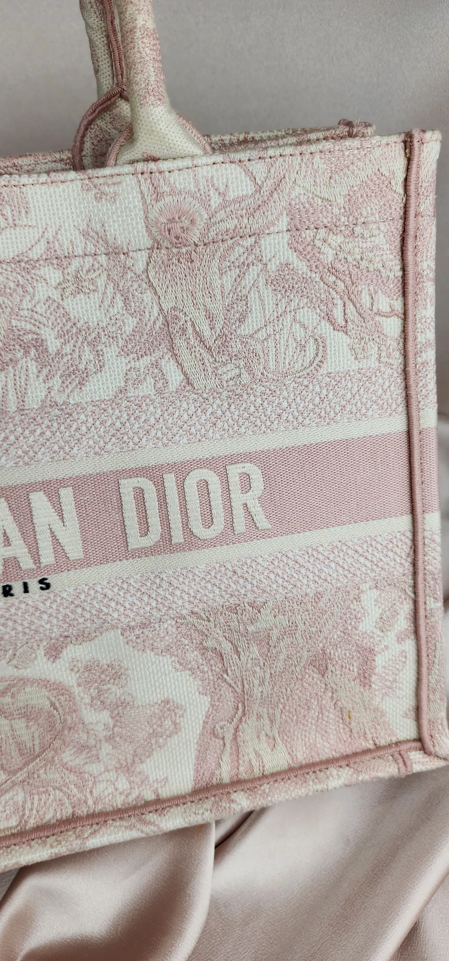 Dior Pink Medium Book Tote - 1002