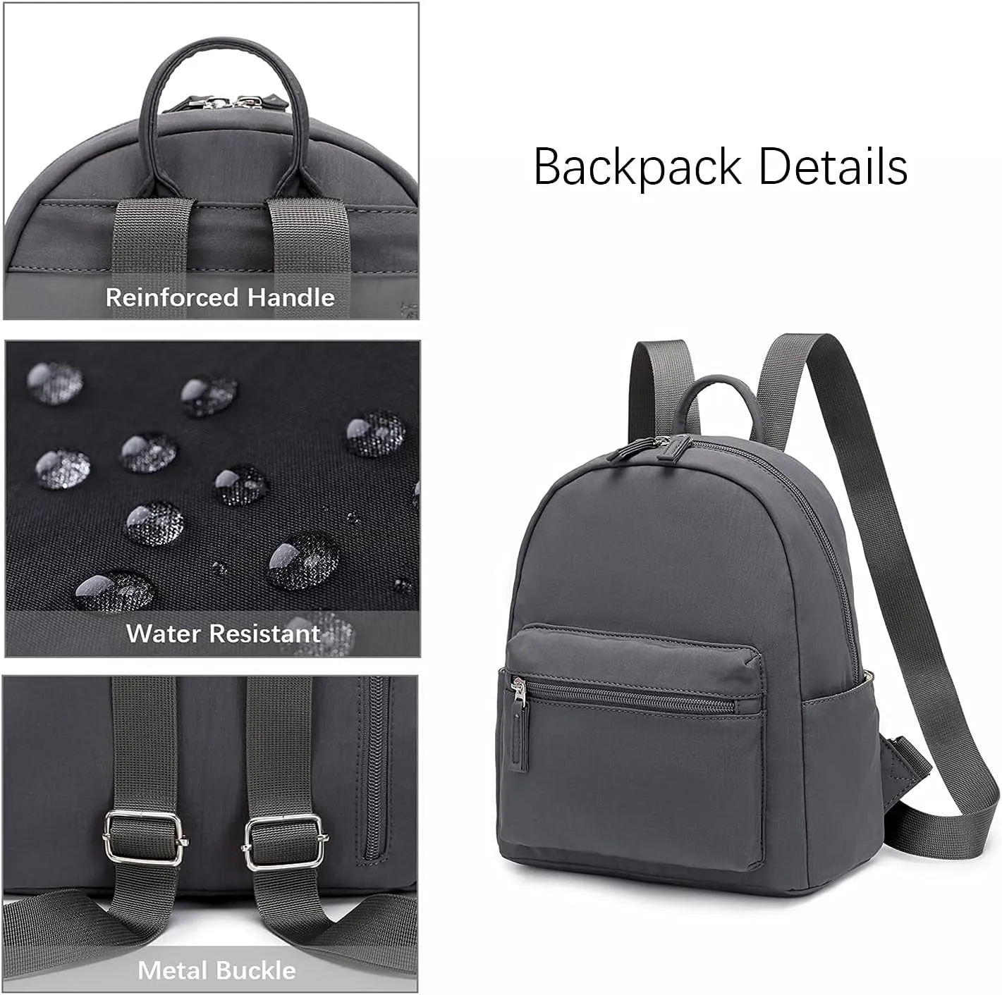 ecodudo Mini Backpack Purse for Women Teen Girls Small Fashion Bag