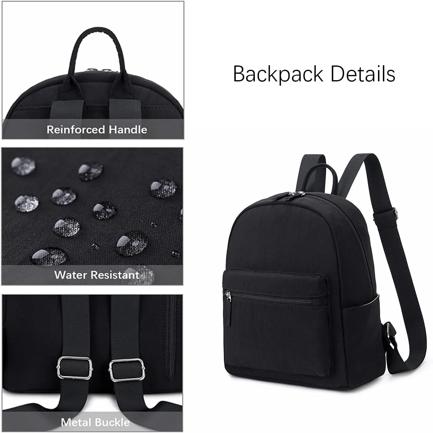 ecodudo Mini Backpack Purse for Women Teen Girls Small Fashion Bag