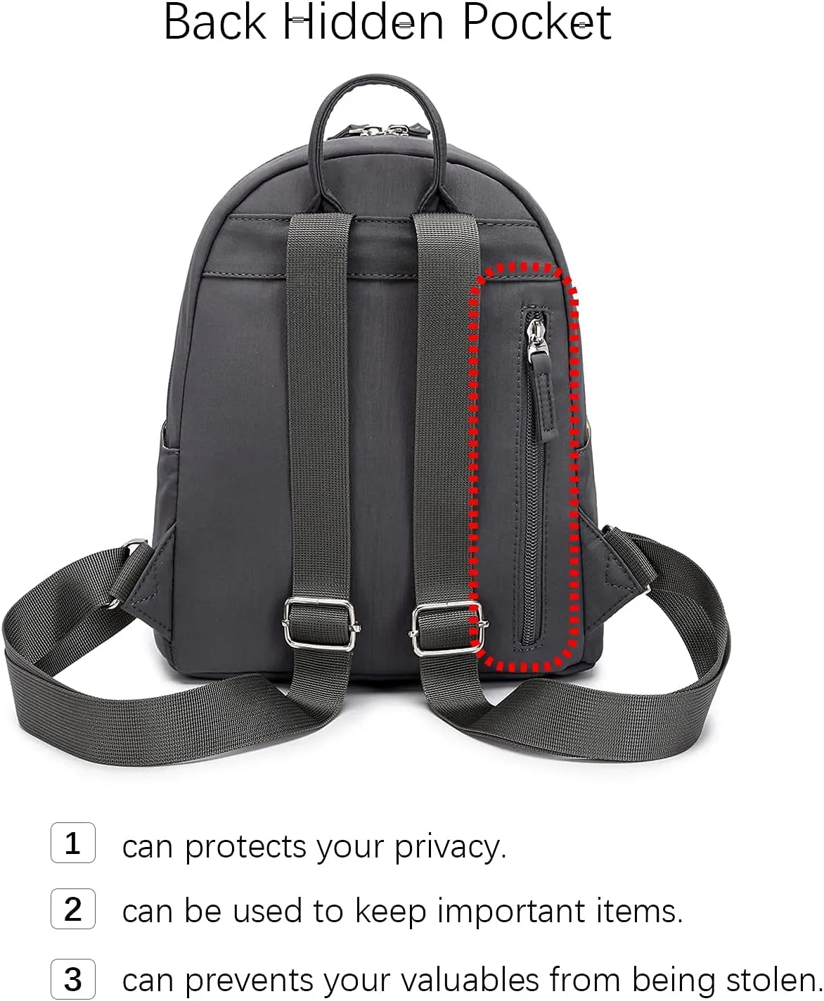 ecodudo Mini Backpack Purse for Women Teen Girls Small Fashion Bag
