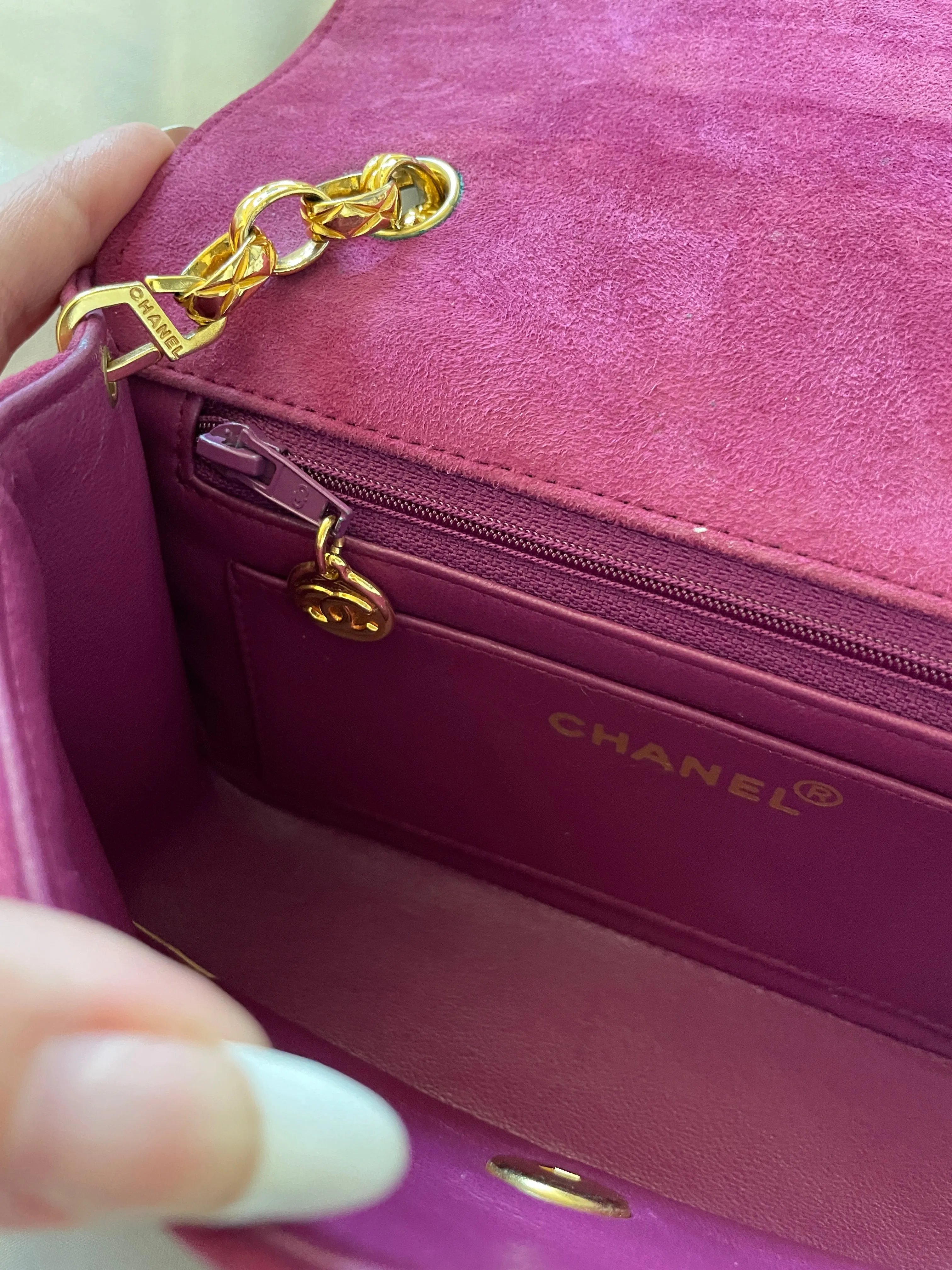 Extremely Rare CL Suede Mini Diana Bag