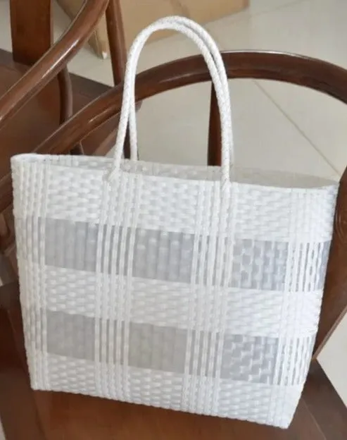 FA0002 Lexi Hand Woven Eco Plastic Tote Bag