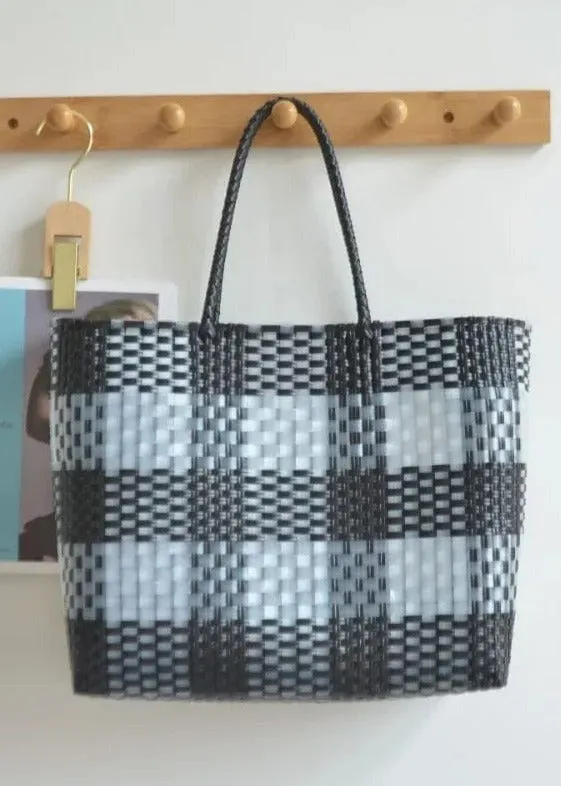 FA0002 Lexi Hand Woven Eco Plastic Tote Bag