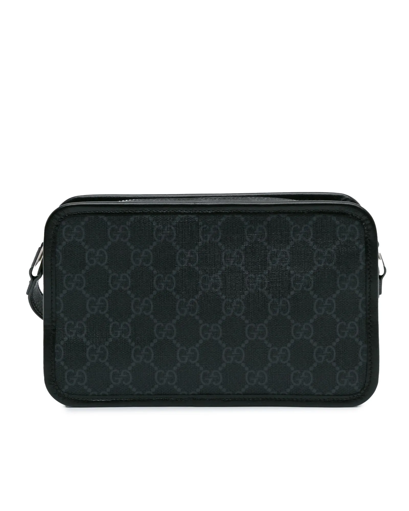 GG Supreme Interlocking GG Crossbody Bag with Leather Trim and Slip Pockets