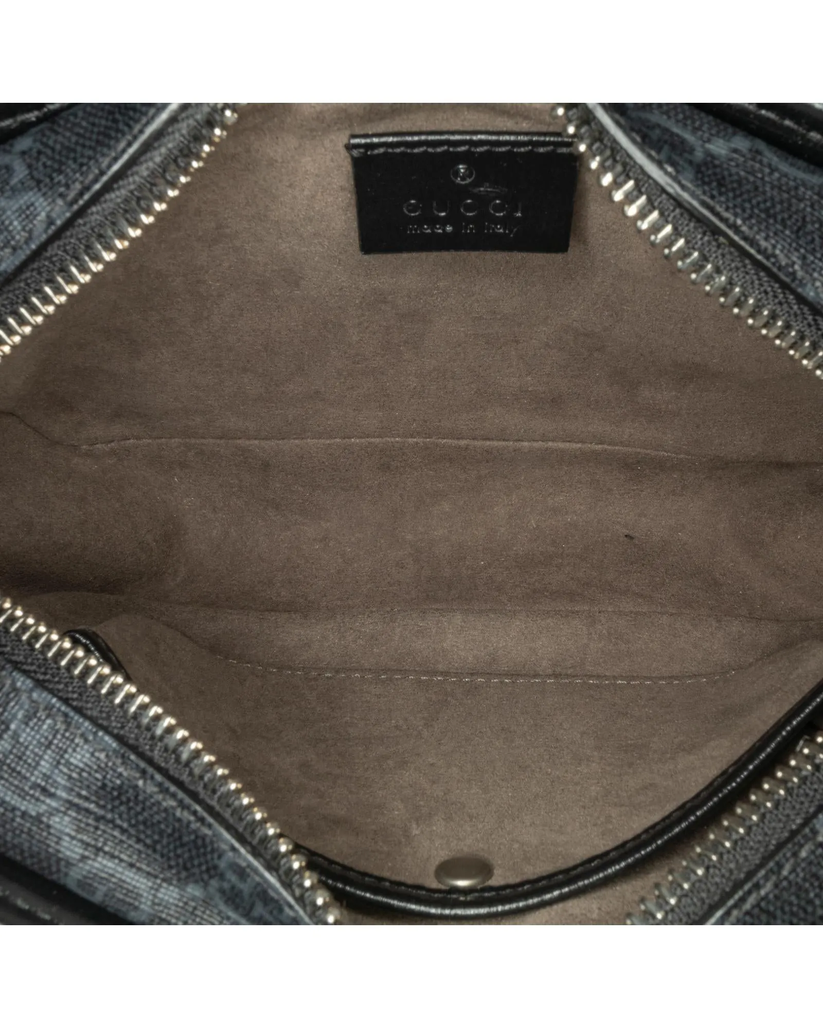 GG Supreme Interlocking GG Crossbody Bag with Leather Trim and Slip Pockets