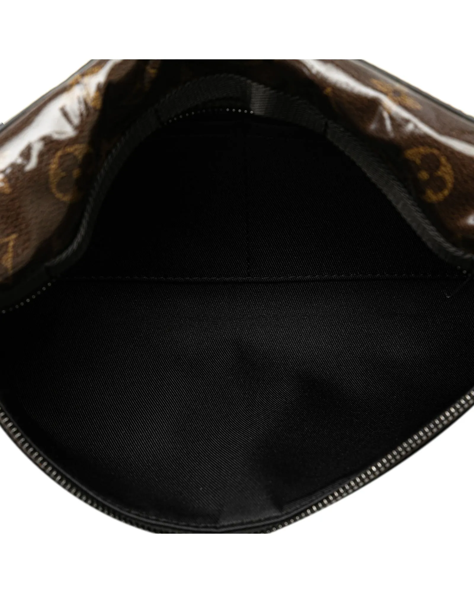 Glazed Monogram Crossbody Bag with Front Zip