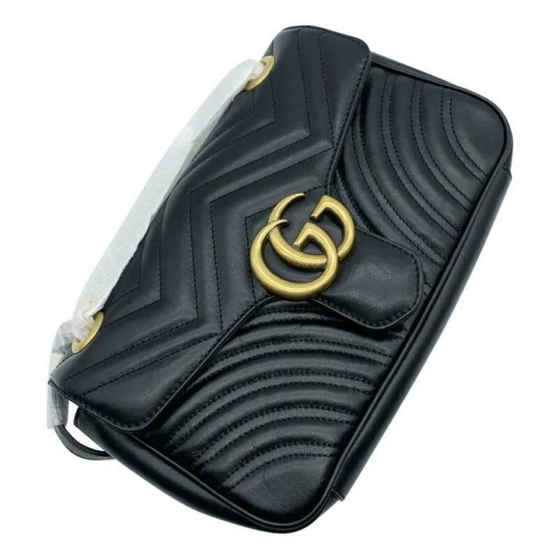 Gucci GG Marmont Small Back Leather Shoulder Bag