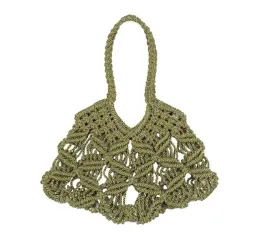Harper Woven Tote, Sage