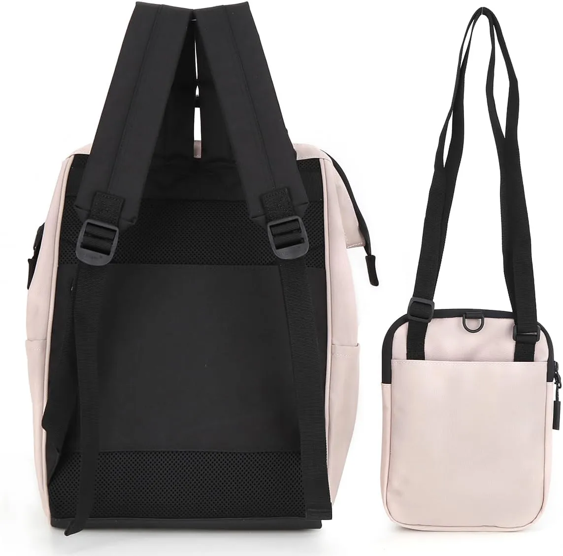 himawari 14.9 inch Women's Laptop Backpack, Large Capacity College Schoolbag, Waterproof Travel Bag for Men & Women-0403-01#Green Bamboo