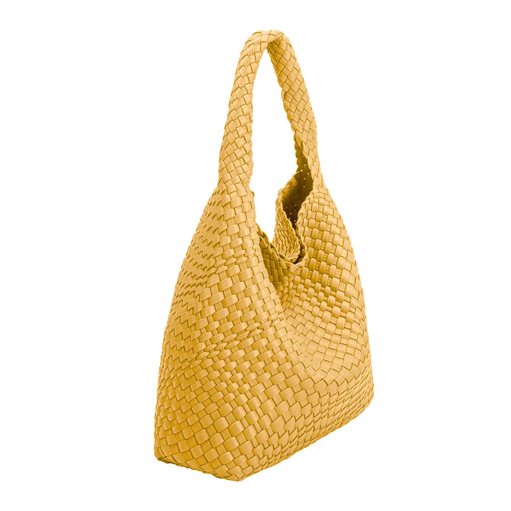 Johanna Yellow Large Recycled Vegan Shoulder Bag
