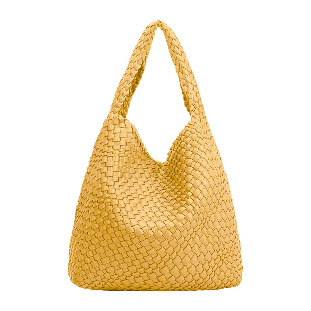Johanna Yellow Large Recycled Vegan Shoulder Bag