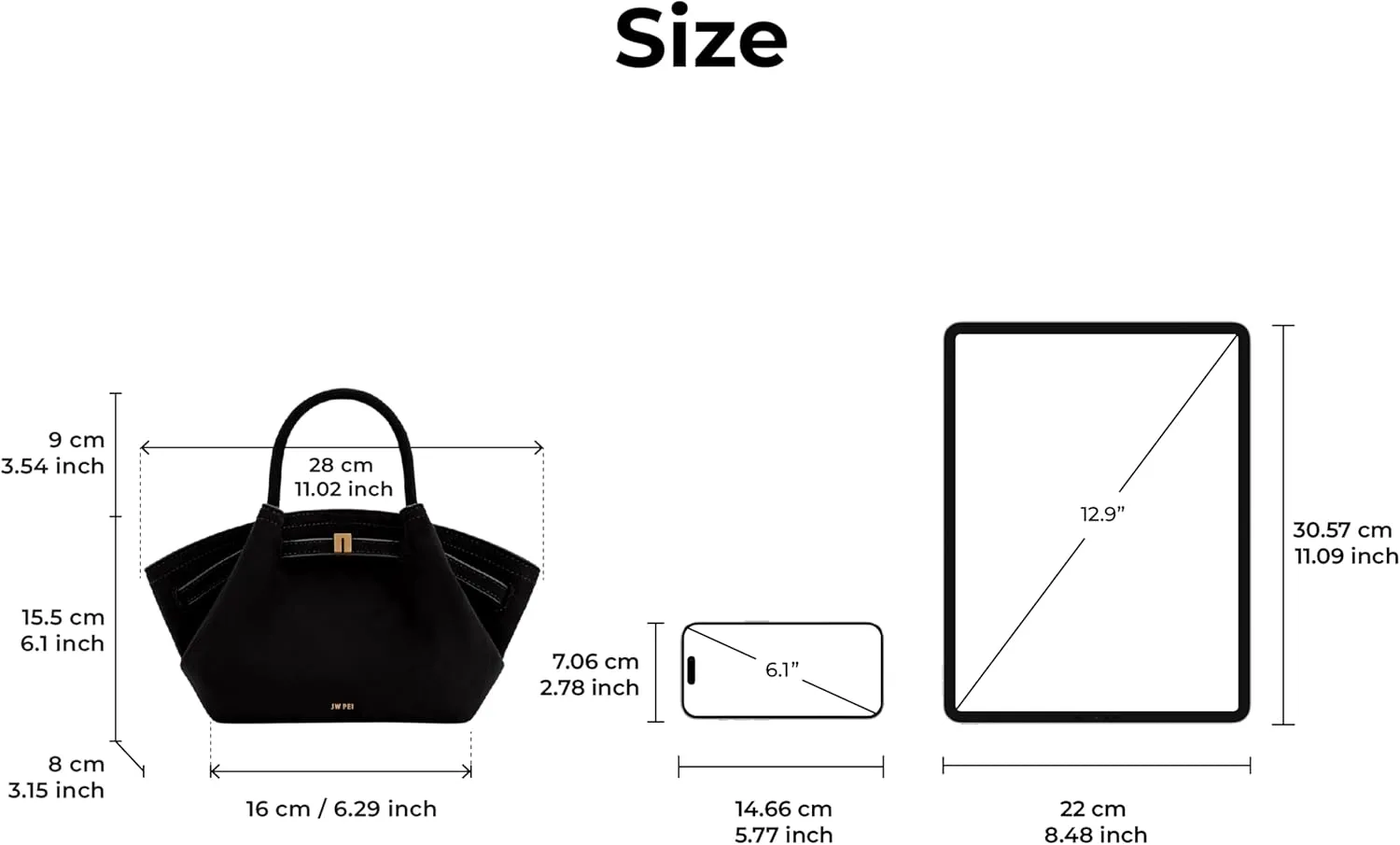 JW PEI Women's Hana Mini Faux Suede Tote Bag