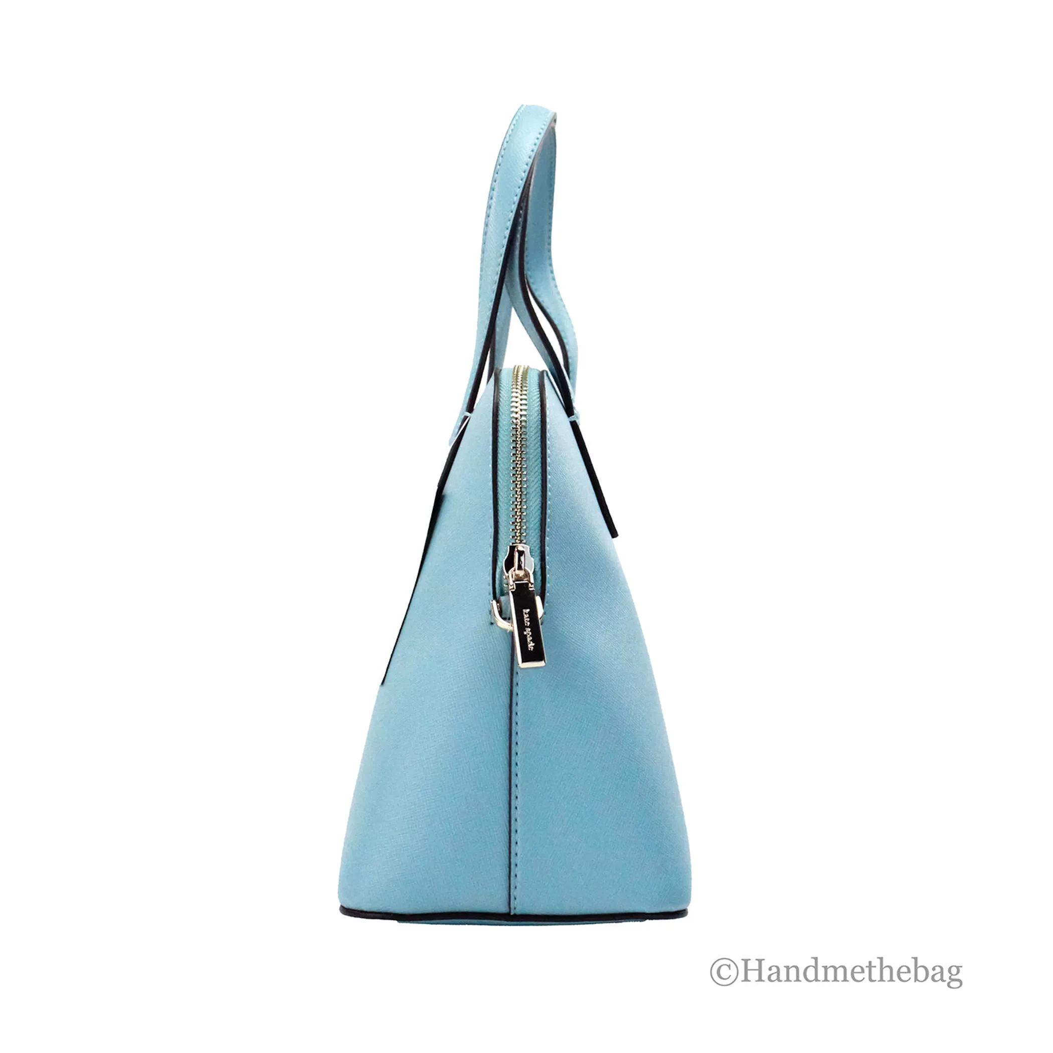 Kate Spade Schuyler Medium Smoky Blue PVC Domed Satchel