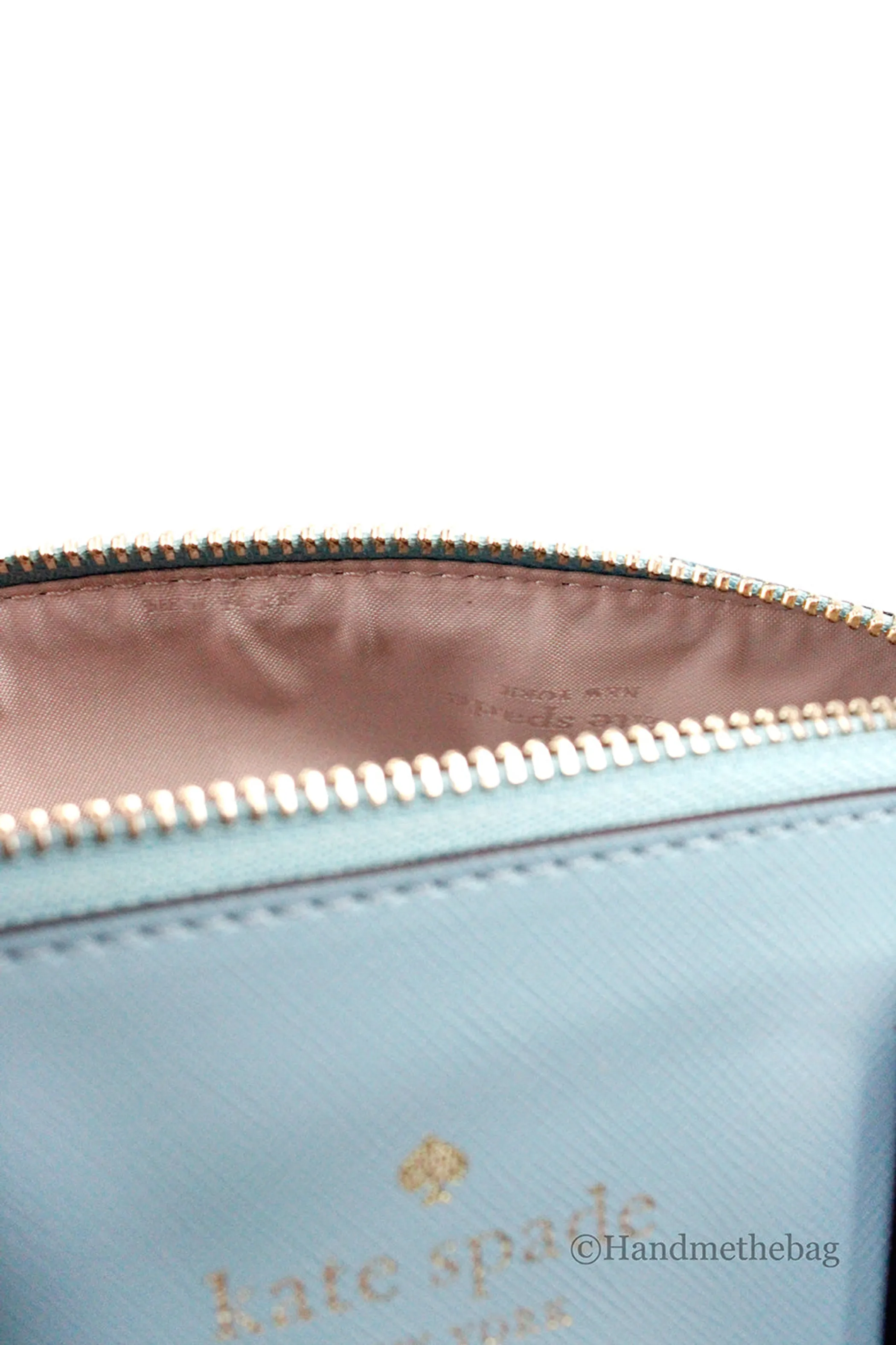 Kate Spade Schuyler Medium Smoky Blue PVC Domed Satchel
