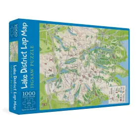 Lake District Lap Map 1,000 Piece Deluxe Jigsaw