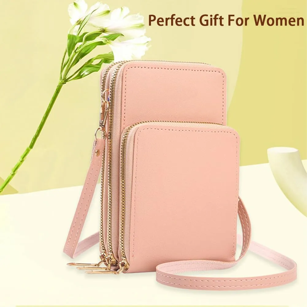 Leather Small Crossbody Bag/Mini Messenger Shoulder Handbag, Crossbody Purses for Women Small Size