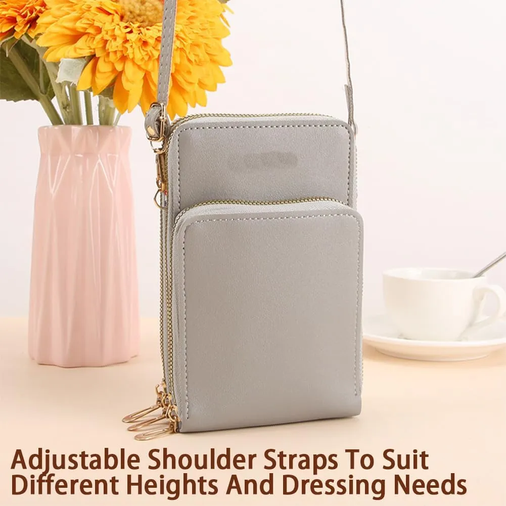 Leather Small Crossbody Bag/Mini Messenger Shoulder Handbag, Crossbody Purses for Women Small Size