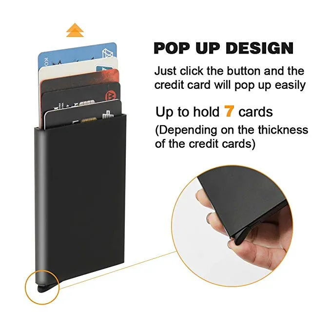 Metal Credit Card Holder with Money Clip