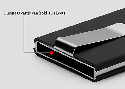 Metal Credit Card Holder with Money Clip