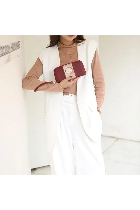 Mia K Vallie Color Block Tote bag