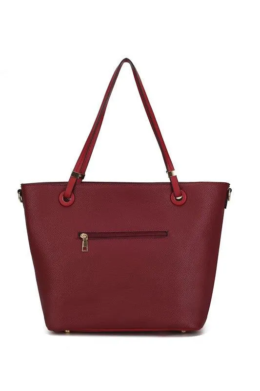 Mia K Vallie Color Block Tote bag