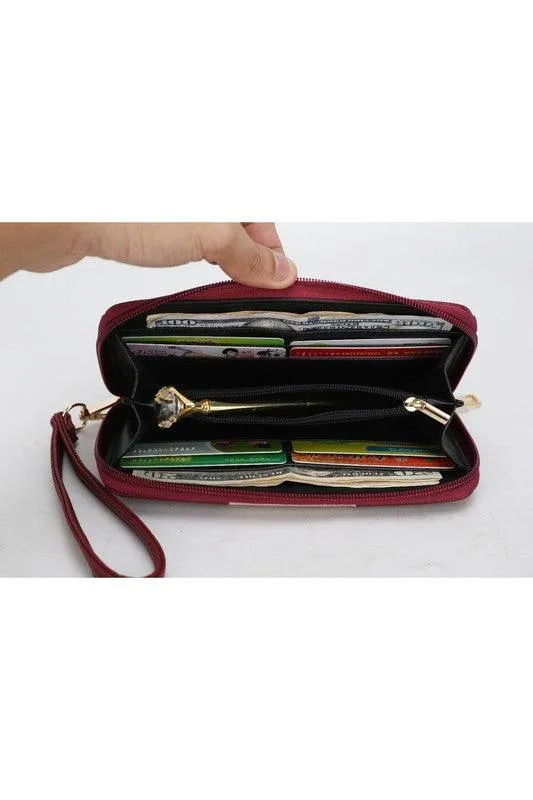 Mia K Vallie Color Block Tote bag