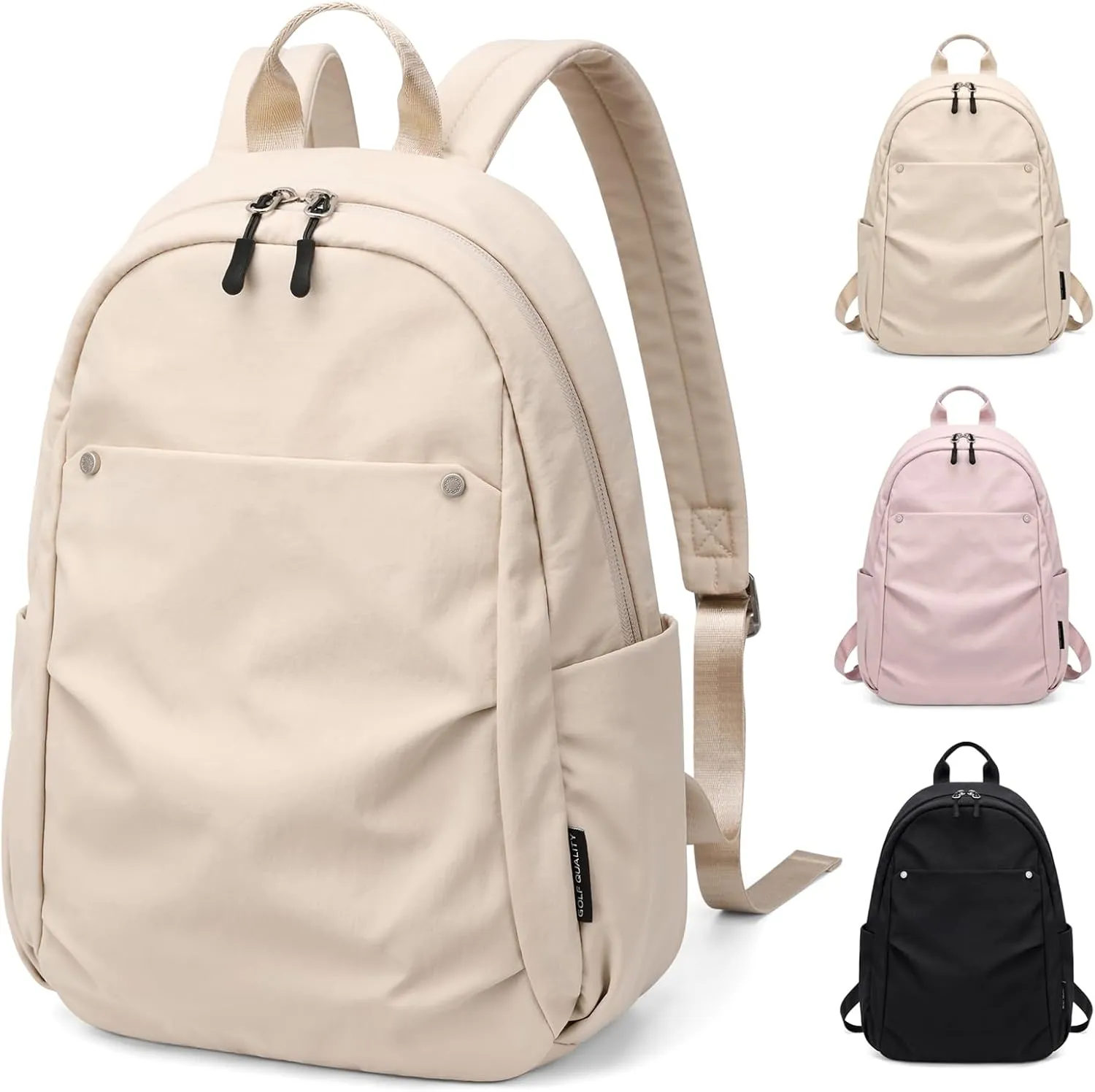 Mini Backpack for Women Fashion Small Backpack Purse Lightweight Daypack for Work Trave Daily,Apricot