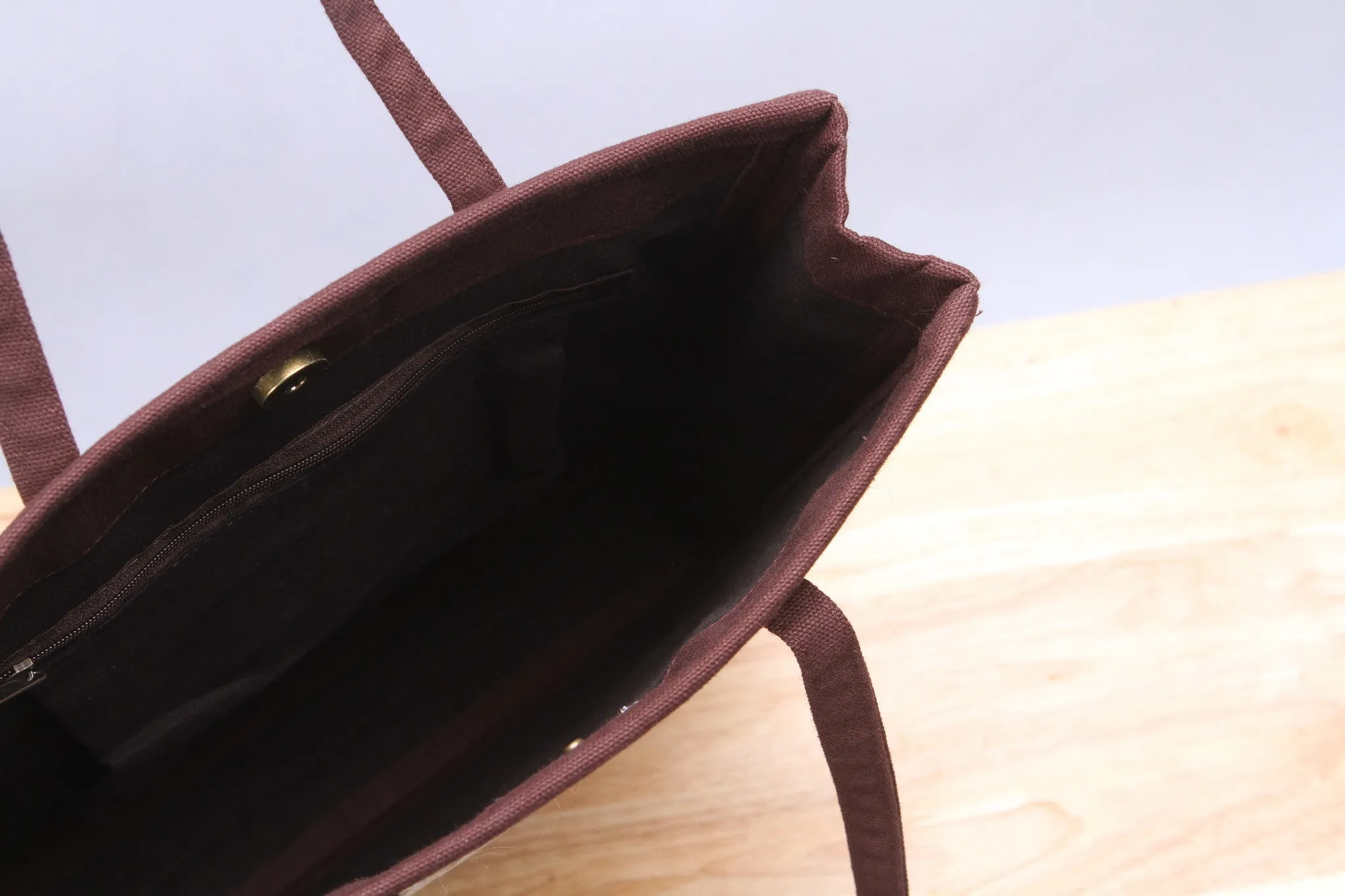 Nattira - Reed Woven Tote Bag (Brown)