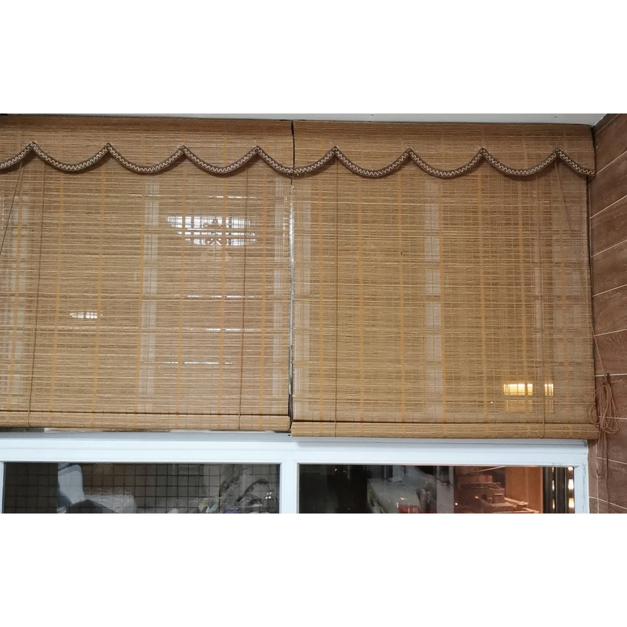 Natural Bamboo Zen Vibes Window Roller Shade Blinds