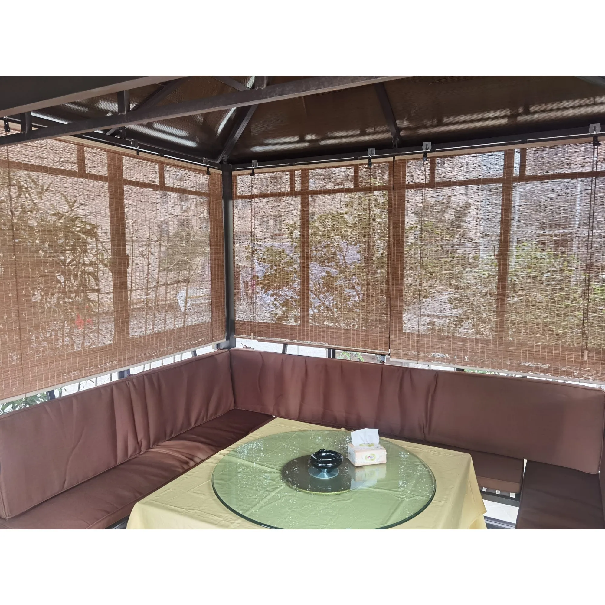 Natural Bamboo Zen Vibes Window Roller Shade Blinds