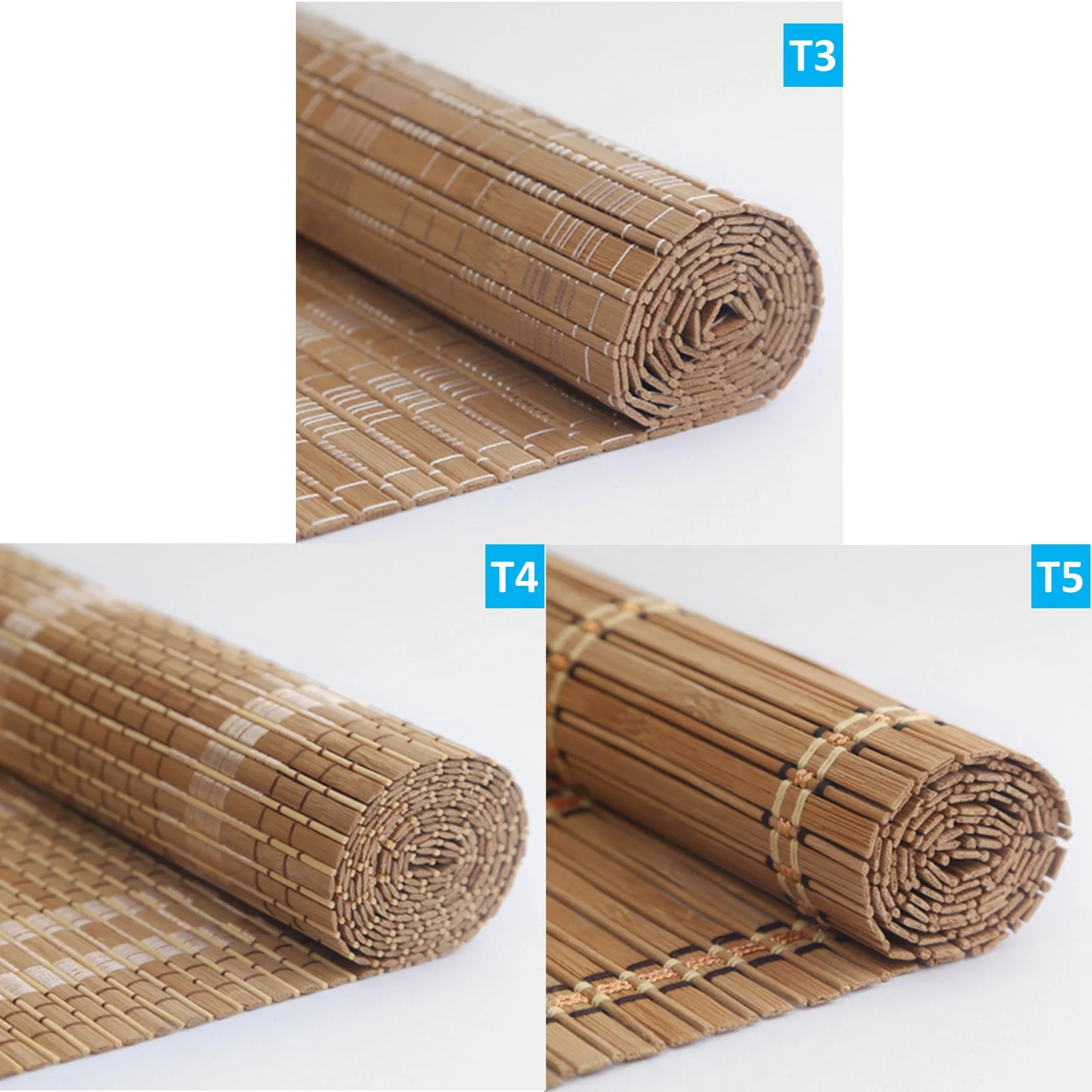 Natural Bamboo Zen Vibes Window Roller Shade Blinds